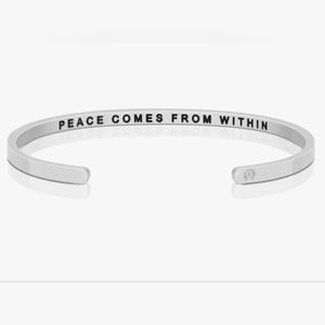 MntraBand - Silver - Peace comes from within